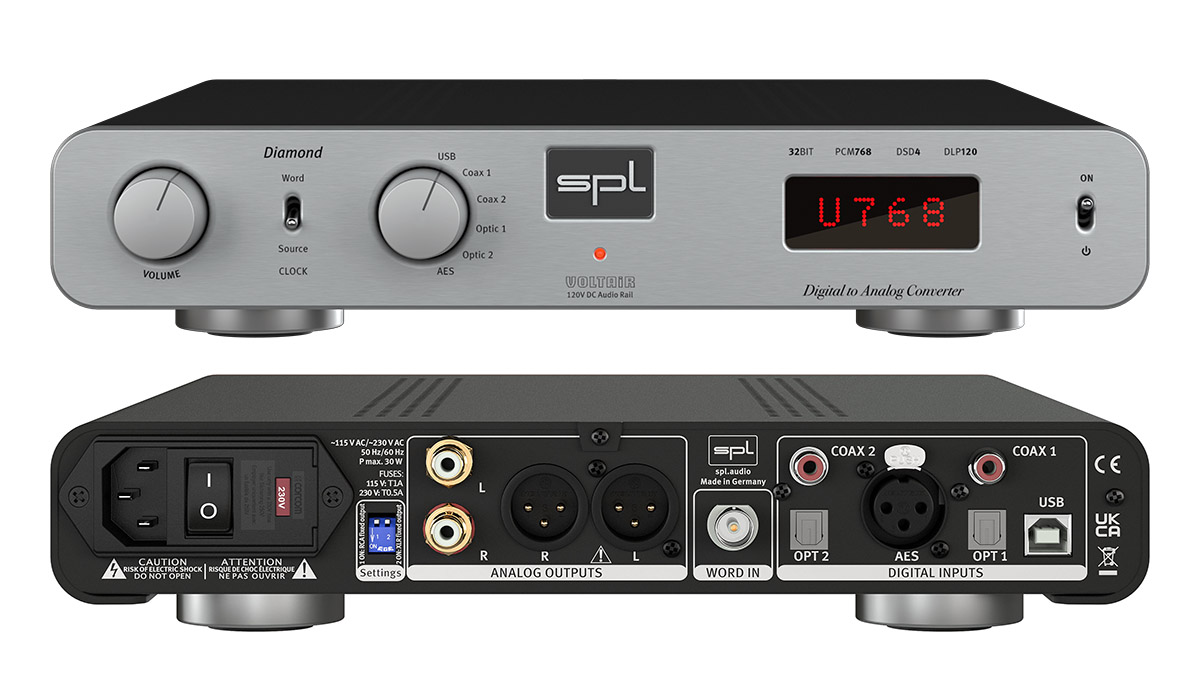 New Spl Diamond Desktop Dac And Preamplifier Serves Up To Six Digital