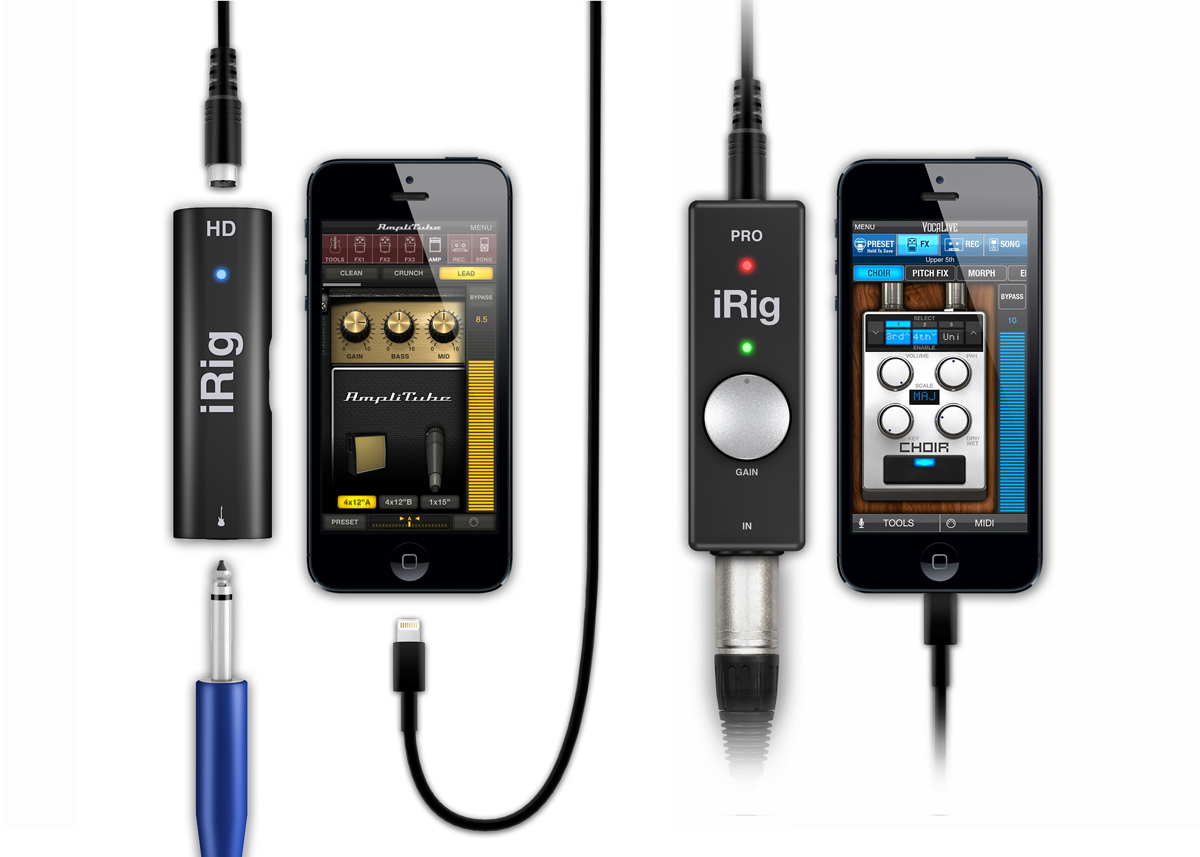  IK Multimedia iRig HD 2 guitar audio interface for iPhone,  iPad, Mac, iOS and PC with USB-C, Lightning and USB cables and 24-bit, 96  kHz music recording : Musical Instruments