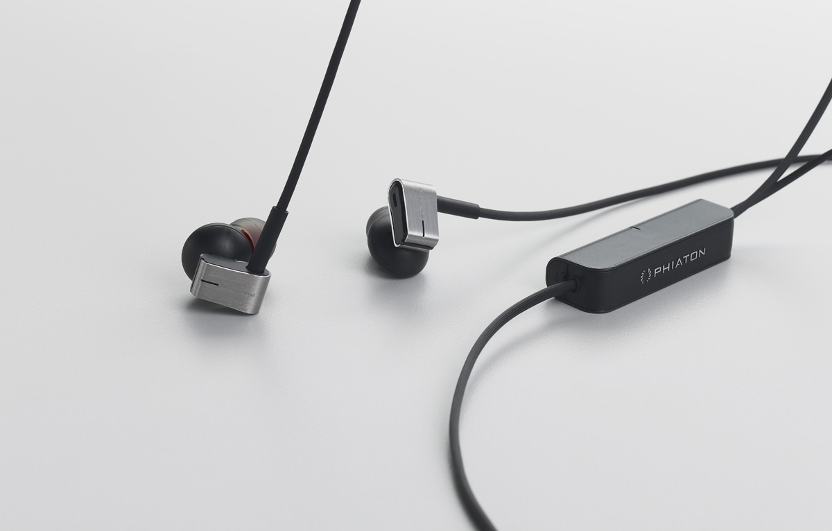 Silver Phiaton PS202NC Noise Canceling In-ear Headphones Earbuds