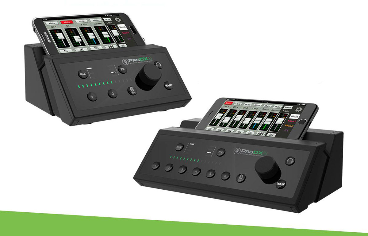 Mackie ProDX Series Digital Mixers with Bluetooth and
