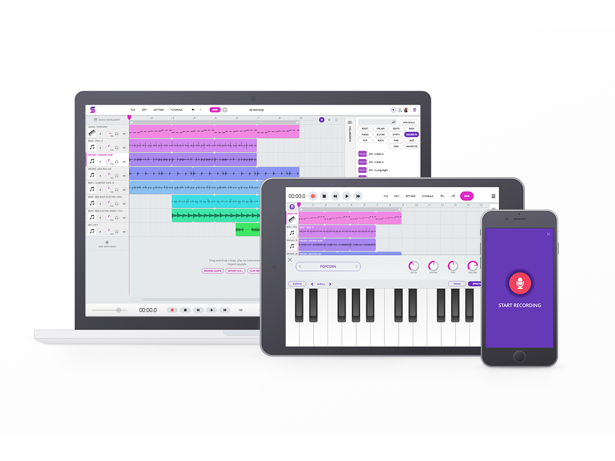 Create Music with Soundtrap's Online Piano