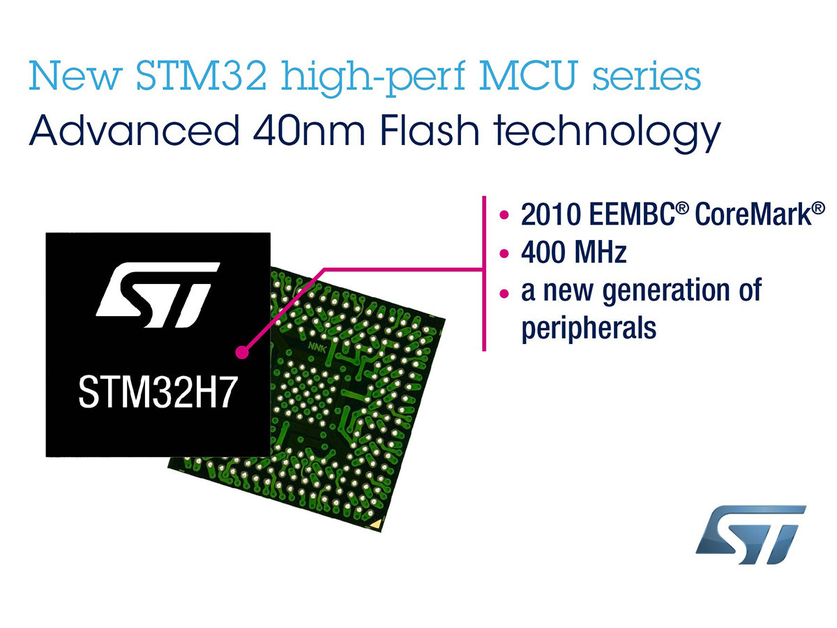 STMicroelectronics Introduces STM32H7 MCU Series With Increased ...