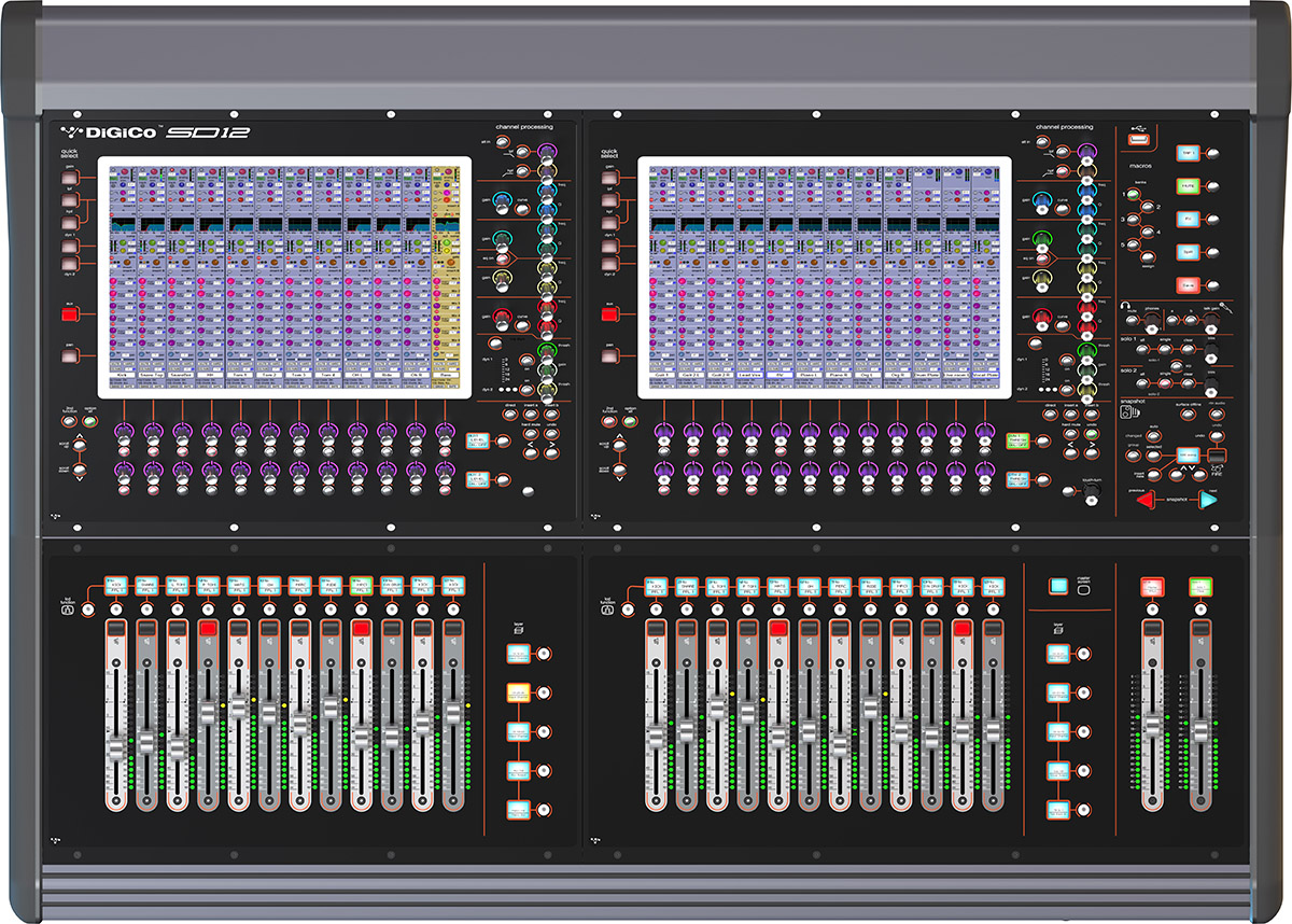 DiGiCo Reveals SD12 Compact MultiApplication Digital Mixing Console