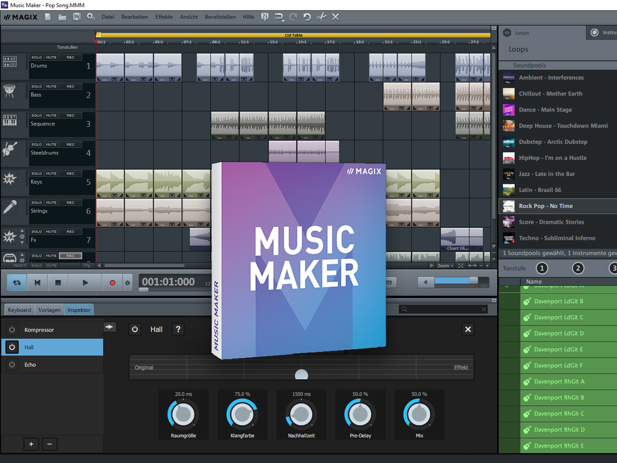 MAGIX Music Maker Make music with loops 2017 Live Edition 