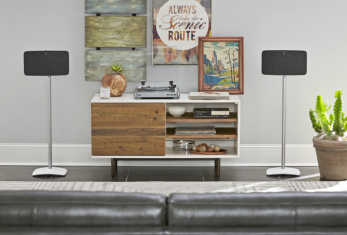 Sanus Expands Wireless Speaker Stand Series Accommodate Sonos PLAY:5 Speaker | audioXpress