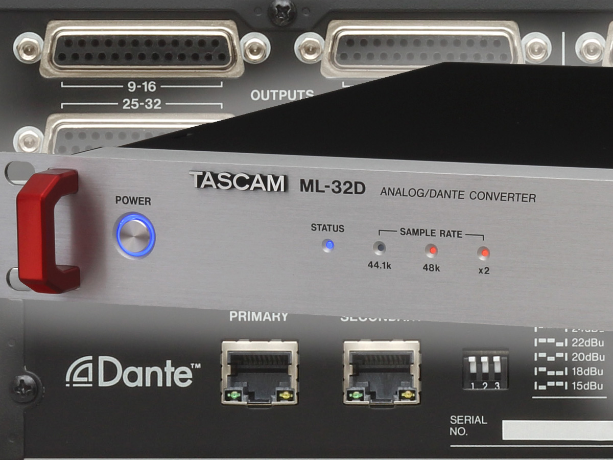 Tascam Expands Dante-Enabled Lineup with New Multichannel