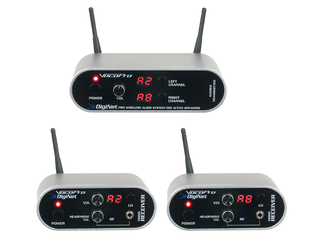 audio transmitter and receiver for speakers