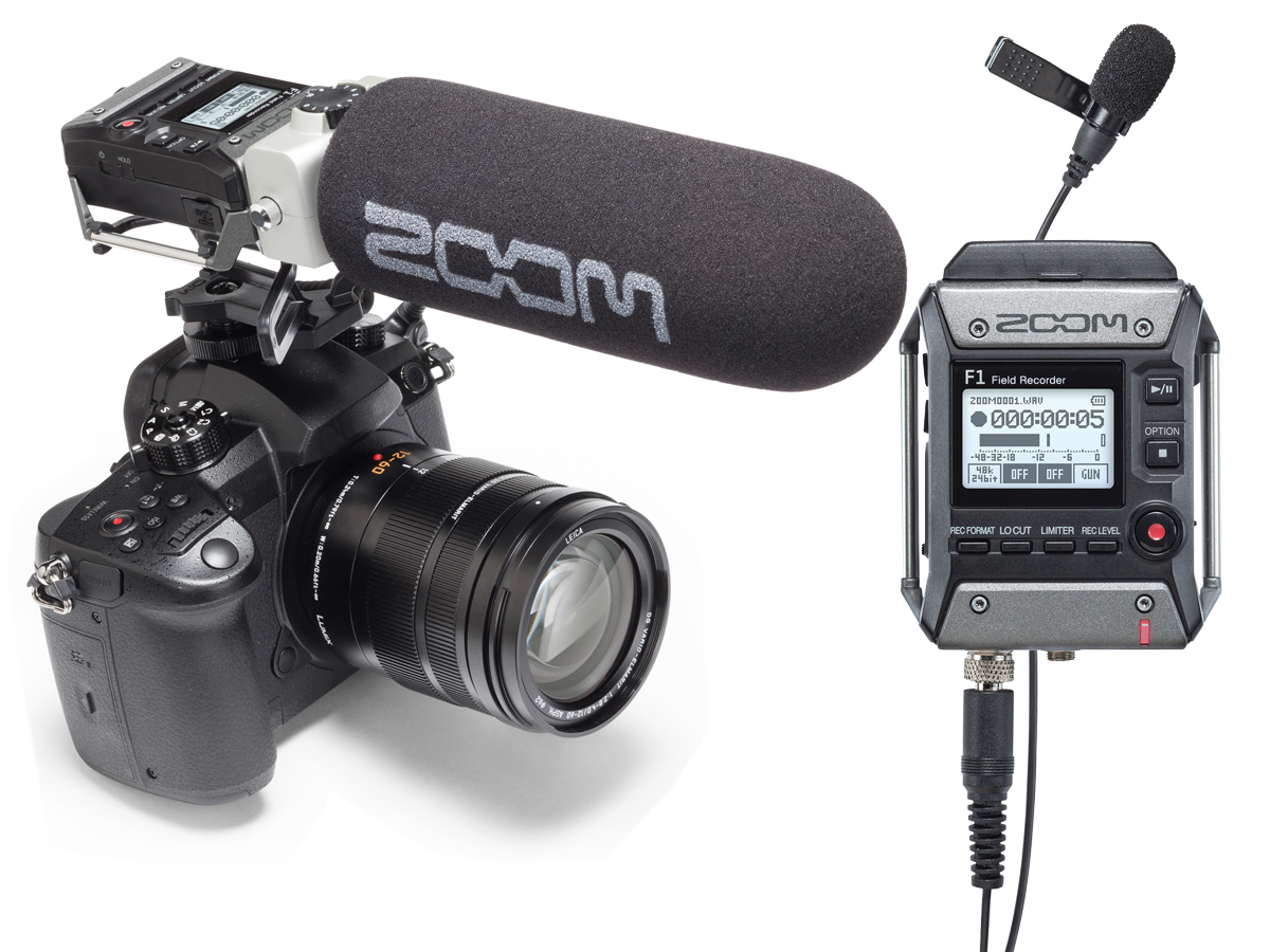 Zoom F1-SP On-Camera Microphone and Recorder & F1-LP Lavalier Body