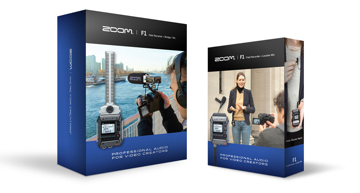 Zoom F1 Field Recorder with Lavalier Microphone