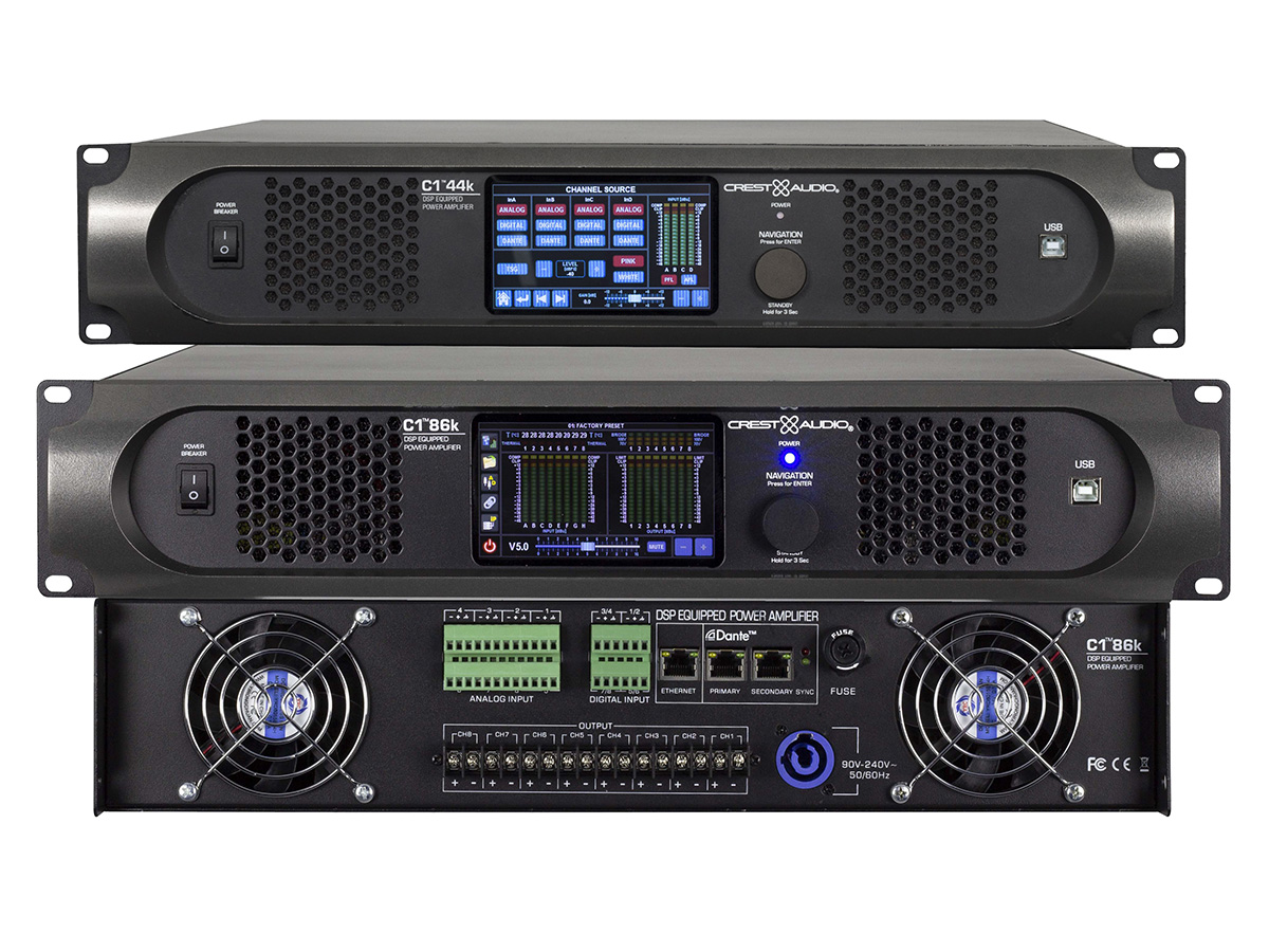 Crest Audio Debuts C1 Series Contracting Amplifiers with Integrated DSP ...