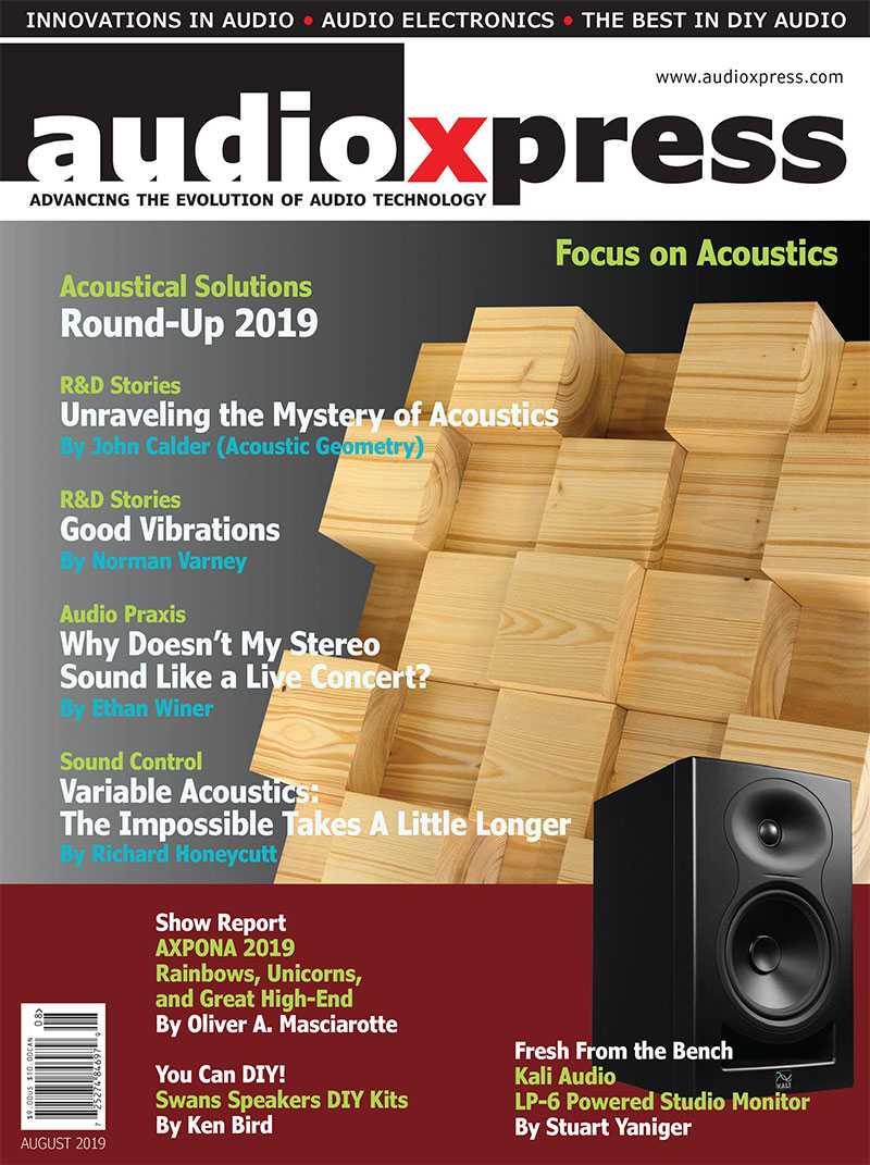 Focus On Acoustics Speakers And More In Audioxpress August 2019