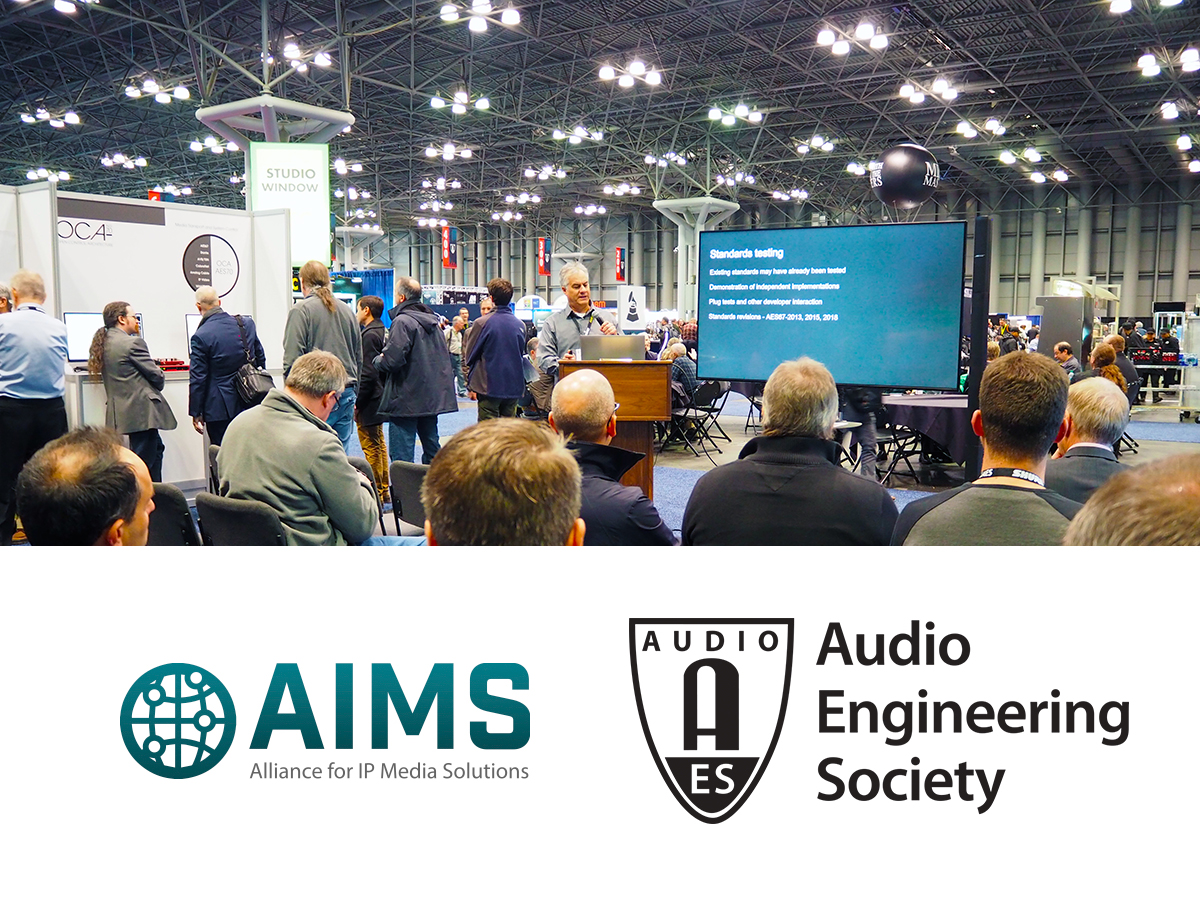 AIMS and AES Unveil Full Schedule of Presentations for Audio/VideooverIP Technology Pavilion