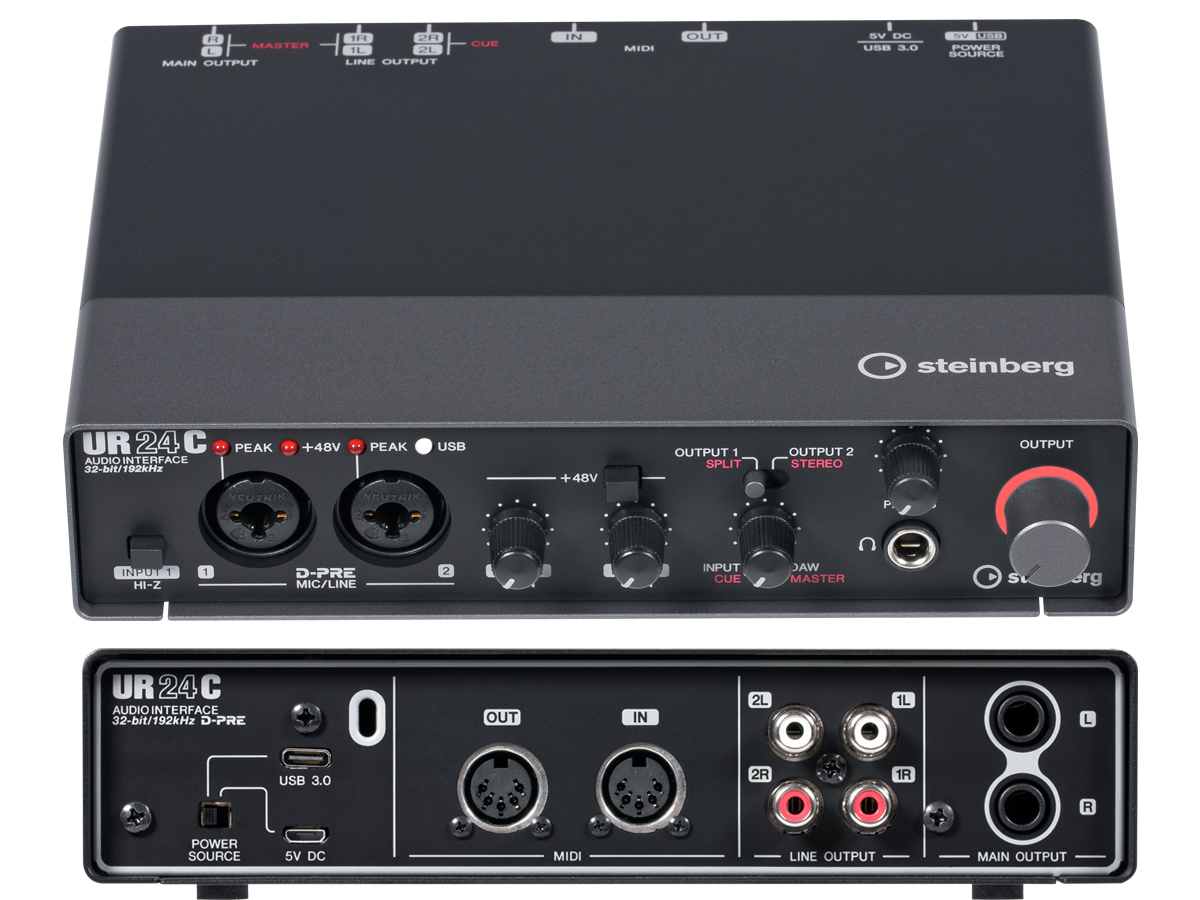 Steinberg Introduces Two-Channel UR24C Audio Interface with USB-C