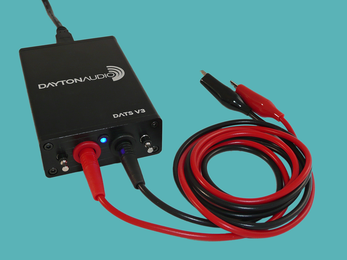 Dayton DATS V3 Audio Tester Impedanzmessung TSP Parameterbestimmung Messung
