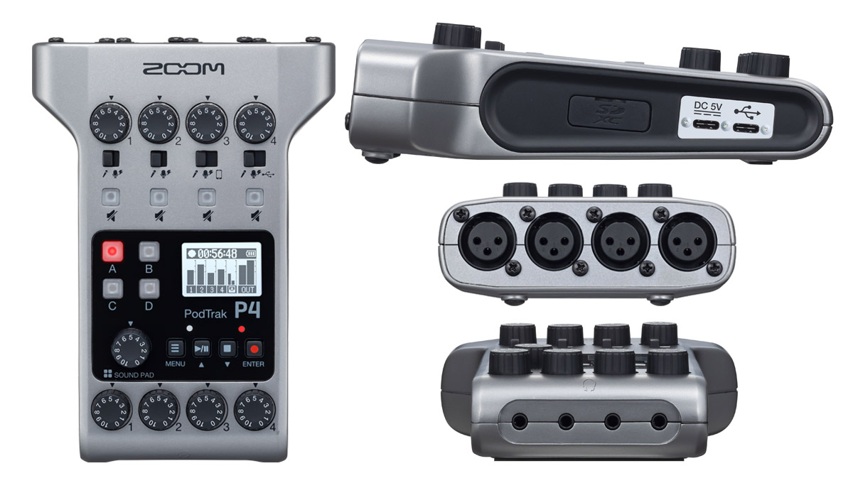 Zoom Unveils New PodTrak P4 Recorder and ZDM-1 Podcast Mic Pack | audioXpress