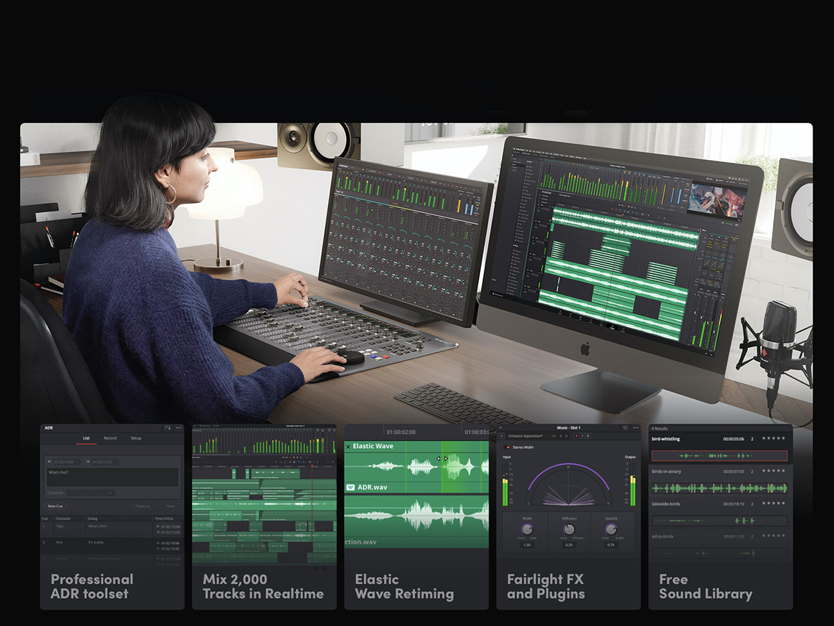 how to sync audio in davinci resolve 16