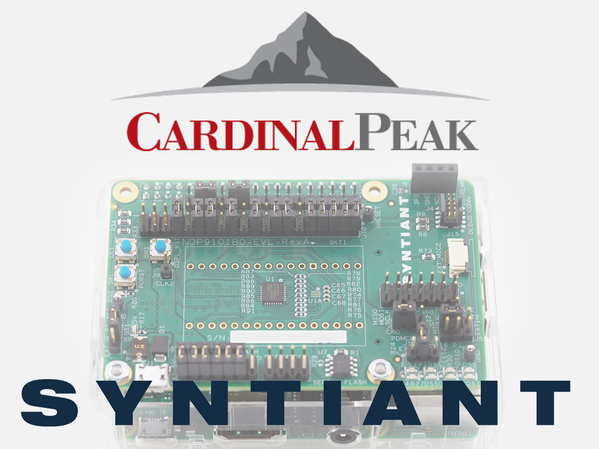 Cardinal Peak And Syntiant Announce Collaboration To Provide Voice Enabled Audio Product Design Services Audioxpress