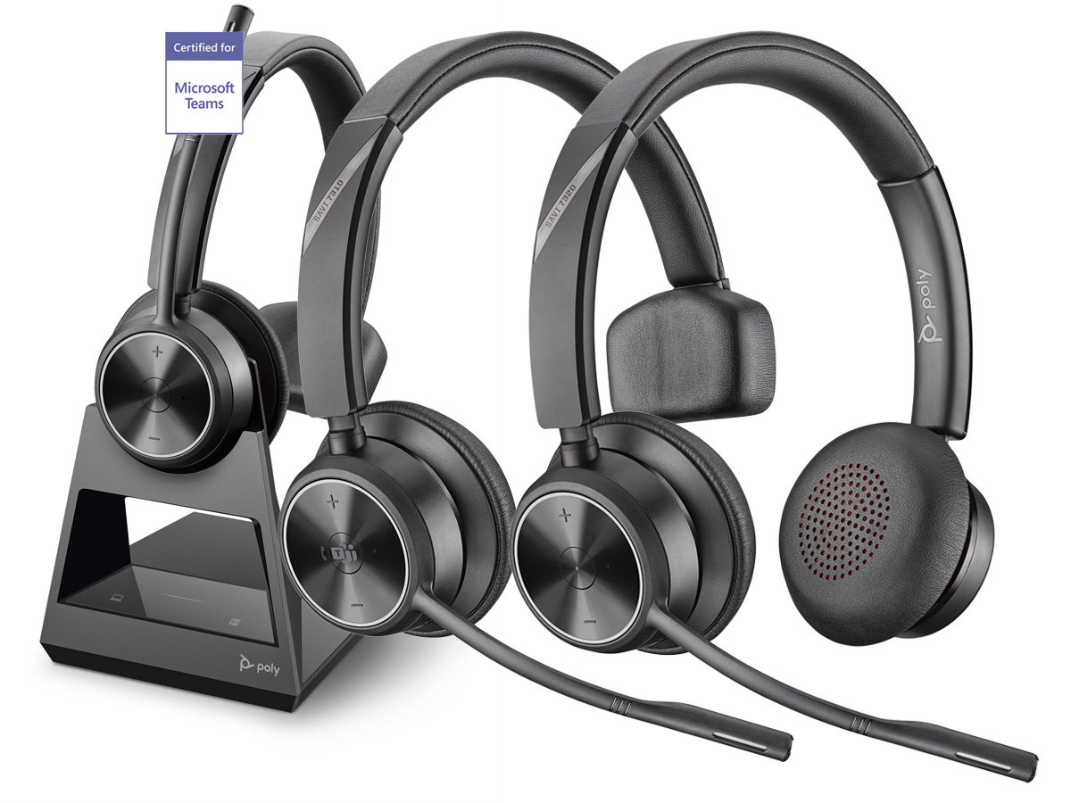 Poly Introduces Savi audioXpress Series Applications Office Headsets DECT 7300 For Critical 