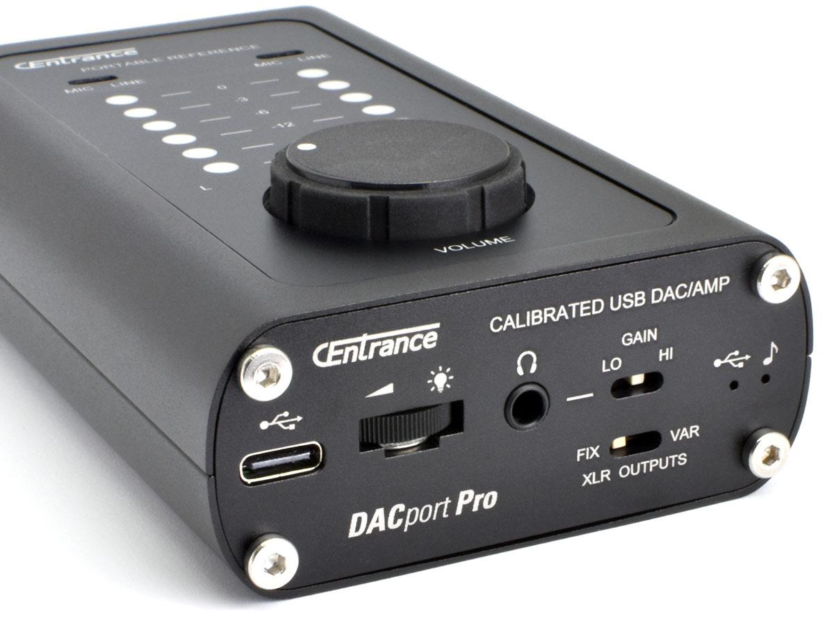 CEntrance Launches DACport Pro USB DAC, Headphone Amp, and Monitor Controller with Outputs | audioXpress