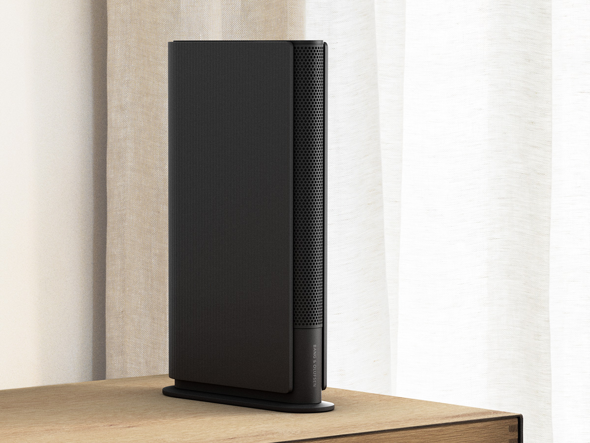 Layer creates slim Beosound Emerge bookshelf speaker for Bang & Olufsen