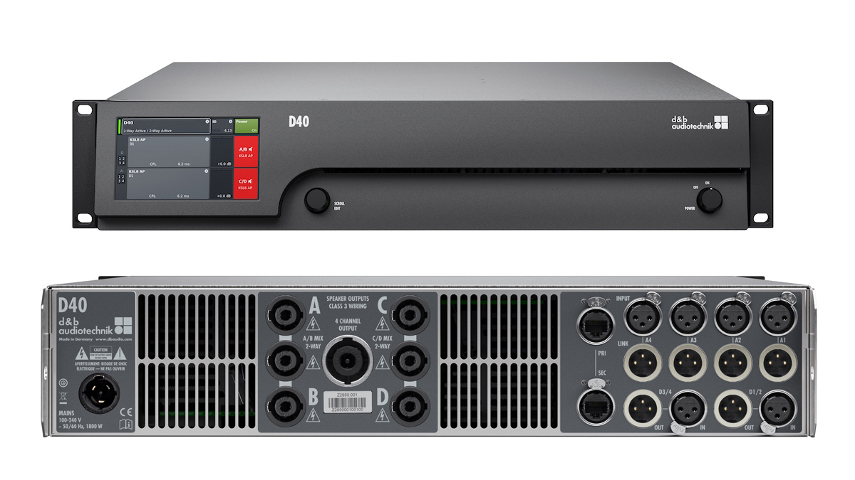 D&b Audiotechnik Introduces New D40 Four Channel DSP Amplifier ...