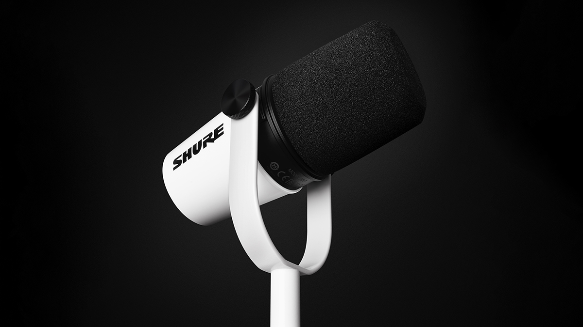 Shure Announces Limited-Edition MV7 White Noir Microphone