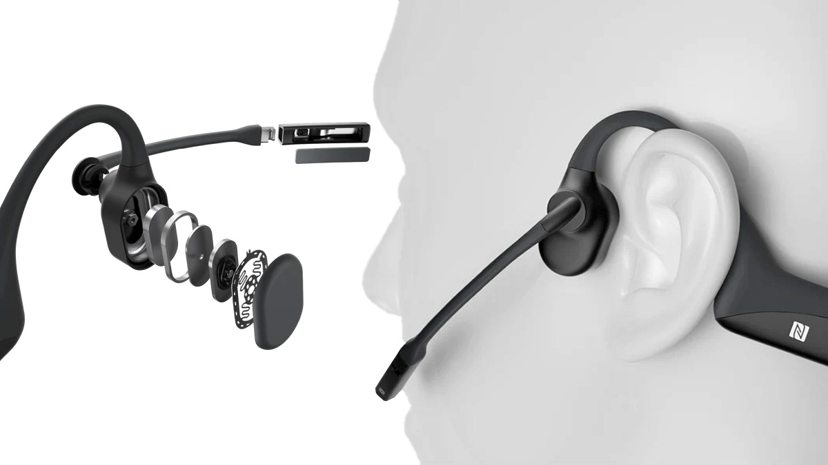 Shokz New Opencomm UC Bone Conduction Stereo Bluetooth Headset Now