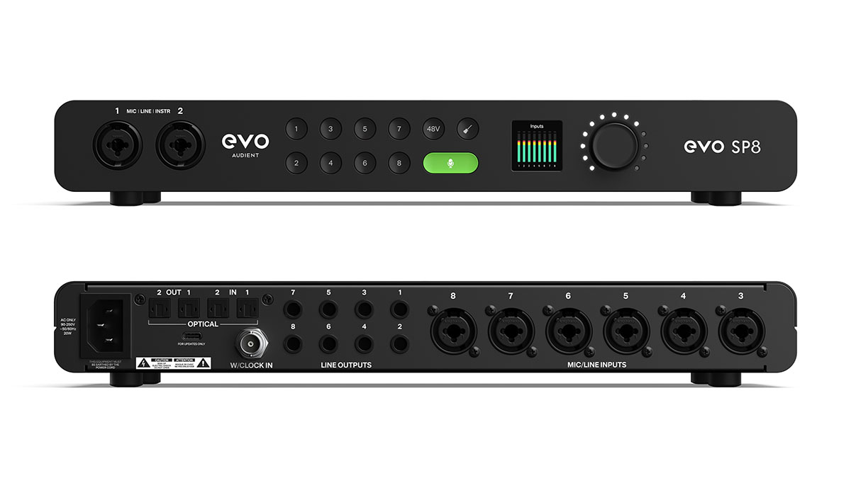 Audient Expands EVO Range with SP8 With 8-Channel Smart Mic Preamp ...