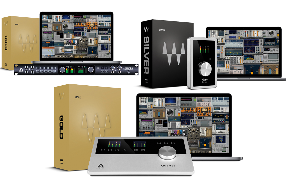 Apogee Bundles Waves Plug-Ins with Duet, Quartet, and Ensemble