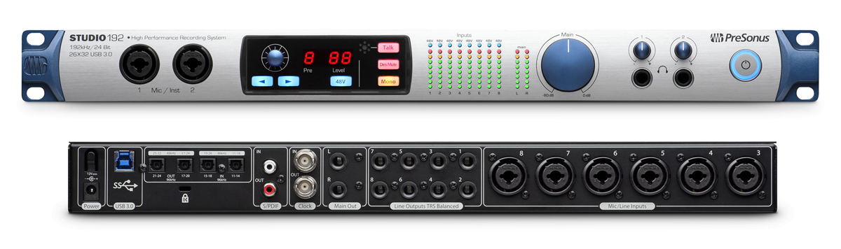 PreSonus Studio 192 Audio Interface Doubles as Studio Command Center |  audioXpress